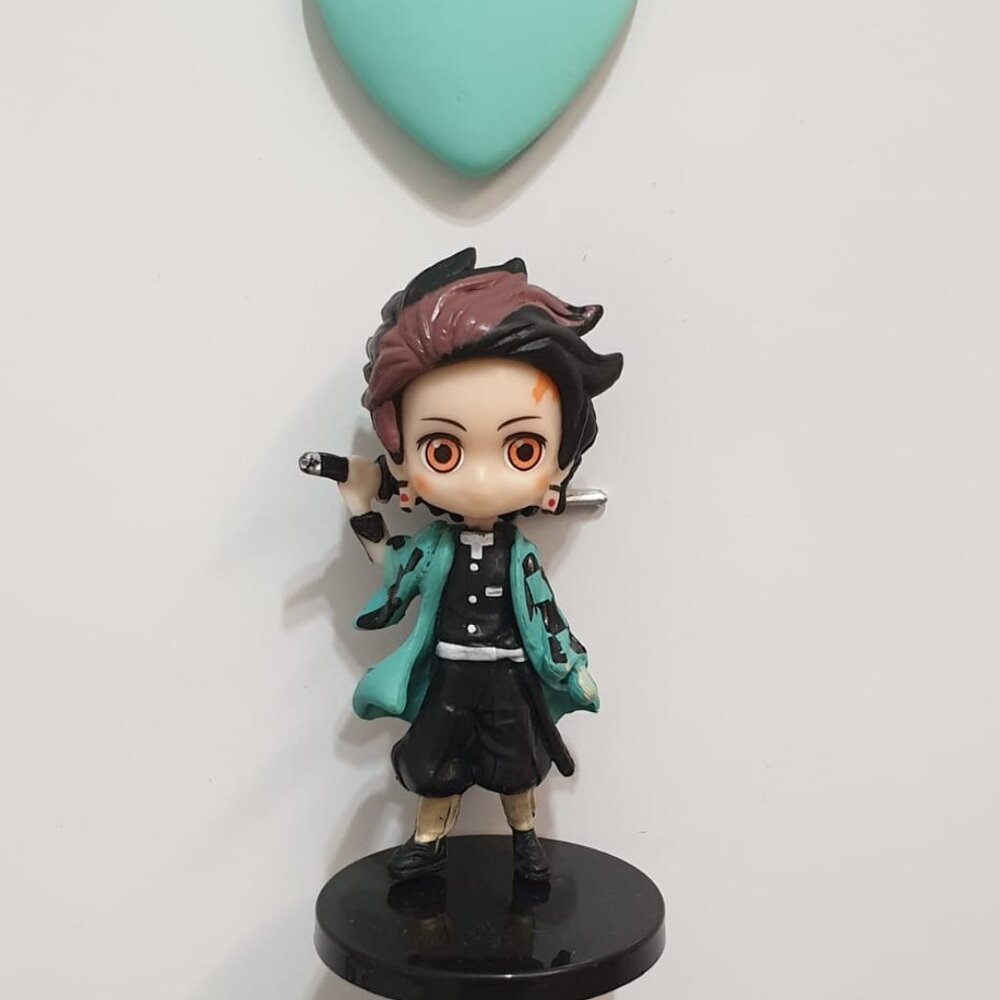 Demon Slayer Tanjiro Kamado 3D Figurine Fridge Magnet Home office Decor Fan Gift